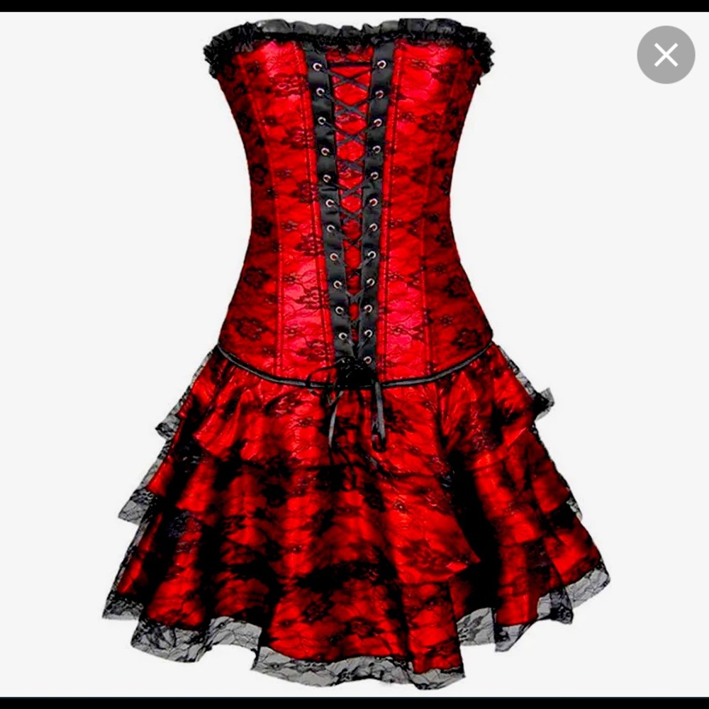 Steampunk corset dress